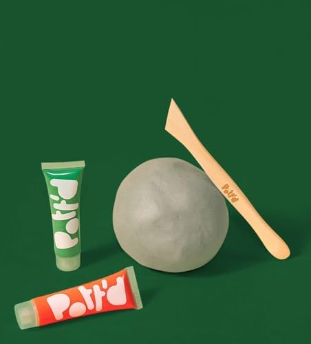 Pott'd Mini Pottery Kits | Air Dry Clay Pottery Kit for Adults | Includes Paints, Brushes, and Potters Tools | FREE online step-by-step tutorial | Perfect for Beginners | Bring The Studio To Your Home - Image 6