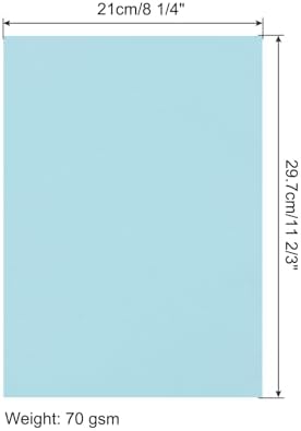 MECCANIXITY 100 Sheet Origami Paper Double Sided Light Blue 11.7 x 8.3 Inch Square Sheet for Art Craft Project, Beginners, Gifts Decor - Image 2