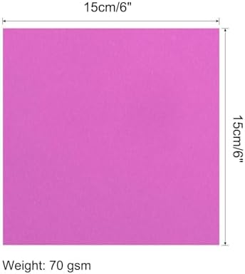 MECCANIXITY 25 Sheets Origami Paper Double Sided Plum Red 6x6 Inch Square Sheet for Art Craft Project, Beginners, Gifts Decor - Image 2