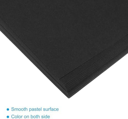 MECCANIXITY 50 Sheet Origami Paper Double Sided Black 8.3 x 5.8 Inch Square Sheet for Art Craft Project, Beginners, Gifts Decor - Image 4