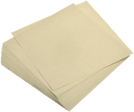 MECCANIXITY 100 Sheets Origami Paper Double Sided Dark Khaki 6x6 Inch Square Sheet for Art Craft Project, Beginners, Gifts Decor by MECCANIXITY