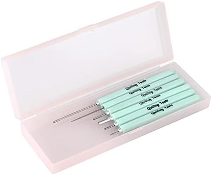 MDLUU Paper Quilling Tools with Storage Case, 5 Pieces Quilling Slotted Tools, 1 Piece Quilling Needle Pen for Paper Quilling Crafting, DIY Card Making Project by MDLUU