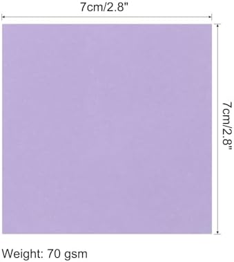 MECCANIXITY 100 Sheet Origami Paper Double Sided Light Purple 2.5x2.5 Inch Square Sheet for Art Craft Project, Beginners, Gift Decoration - Image 2