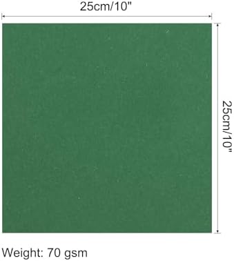 MECCANIXITY 100 Sheet Origami Paper Double Sided Emerald Green 10x10 Inch Square Sheet for Art Craft Project, Beginners, Gifts Decor - Image 2