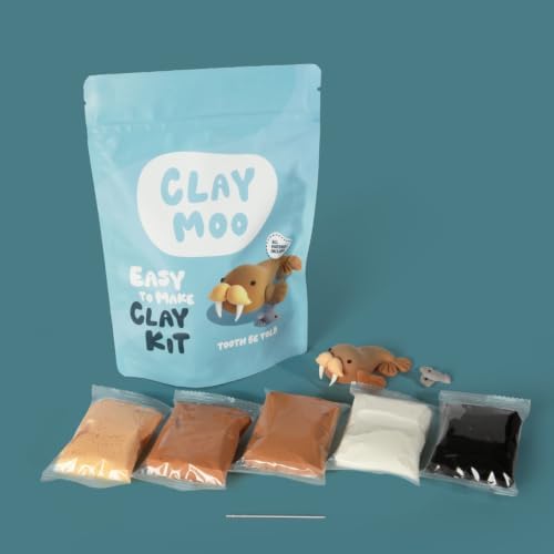 Walrus Clay Kit – Air Dry Foam Clay Craft for Adults & Teens - Image 4