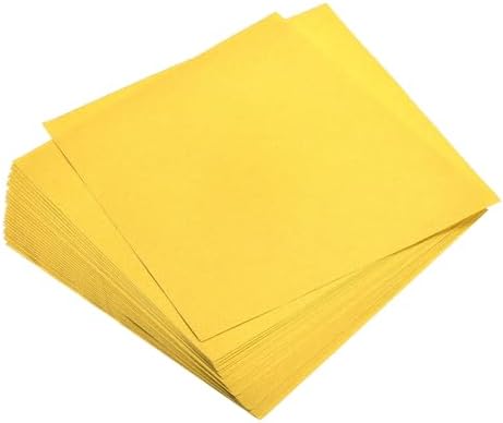 MECCANIXITY 100 Sheets Origami Paper Double Sided Gold 6x6 Inch Square Sheet for Art Craft Project, Beginners, Gifts Decor by MECCANIXITY