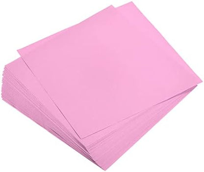 MECCANIXITY 100 Sheets Origami Paper Double Sided Pink 6x6 Inch Square Sheet for Art Craft Project, Beginners, Gifts Decor by MECCANIXITY