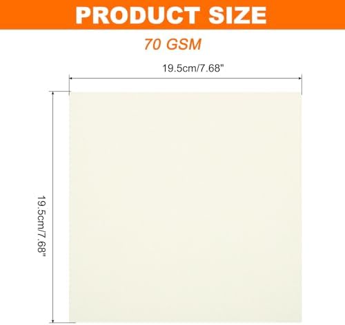 MECCANIXITY 75 Sheet Origami Paper Double Sided 8x8" Creamy White - Image 2