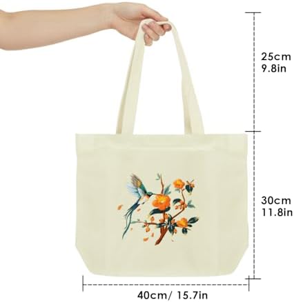 ERKOON Canvas Tote Bag Embroidery Kit for Beginners, Floral Arts Crafts Cross Stitch Kits for Adults Including Stamped Embroidery Bag with Hoops, Needle, Instruction and Color Threads (Hummingbird) - Image 3