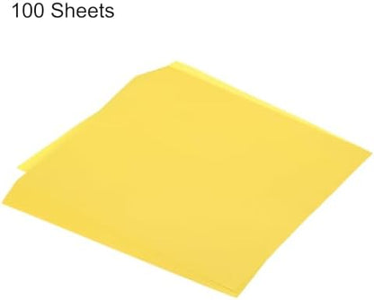 MECCANIXITY 100 Sheet Origami Paper Double Sided Lemon Yellow 10x10 Inch Square Sheet for Art Craft Project, Beginners, Gifts Decor - Image 3