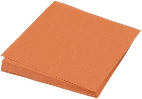 MECCANIXITY 25 Sheet Origami Paper Double Sided Dark Orange 4x4 Inch Square Sheet for Art Craft Project, Beginners, Gifts Decor by MECCANIXITY