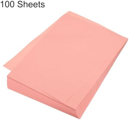 MECCANIXITY 100 Sheet Origami Paper Double Sided Fluorescent Pink 11.7 x 8.3 Inch Square Sheet for Art Craft Project, Beginners, Gifts Decor - Image 3