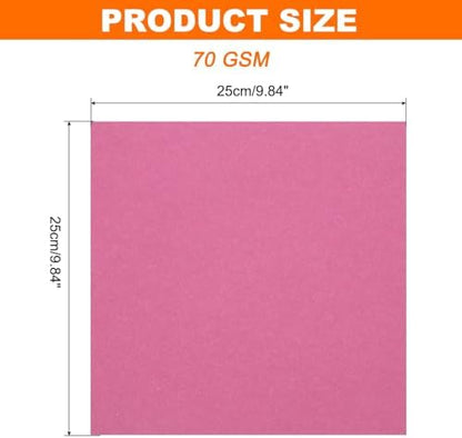 MECCANIXITY 75 Sheet Origami Paper Double Sided 10x10" Rose Red - Image 2
