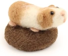 Wizardi Beginner Needle Felting Kit for Adults - Tiny Guinea Pig Amiguwoolli. Animal Felting Kit 6.5cm Long. Felting Tools. Wool Felting Supplies. Felt Crafts. Wool Felt. The Makerss by Wizardi