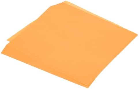 MECCANIXITY 100 Sheet Origami Paper Double Sided Fluorescent Orange 10x10 Inch Square Sheet for Art Craft Project, Beginners, Gifts Decor by MECCANIXITY