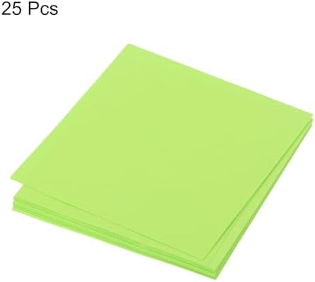 MECCANIXITY 25 Sheet Origami Paper Double Sided Fluorescent Green 2.5x2.5 Inch Square Sheet for Art Craft Project, Beginners, Gift Decoration - Image 3