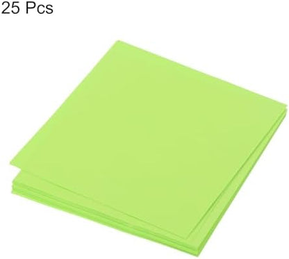 MECCANIXITY 25 Sheet Origami Paper Double Sided Fluorescent Green 2x2 Inch Square Sheet for Art Craft Project, Beginners, Gifts Decor - Image 3