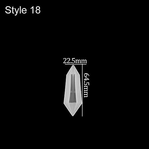 Pendulum UV Silicone Resin Molds DIY Craft Silicone Transparent Mold for Pendant Necklace Mold Jewelry Making Findings (22.5x64.5mm) - Image 2