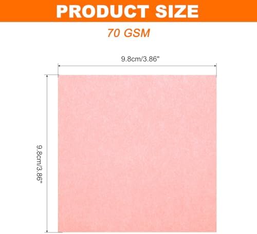 MECCANIXITY 75 Sheet Origami Paper Double Sided 4x4" Fluorescent Pink - Image 2