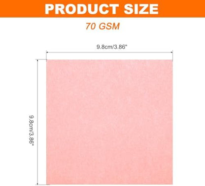 MECCANIXITY 75 Sheet Origami Paper Double Sided 4x4" Fluorescent Pink - Image 2