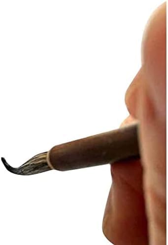 3Pcs Brown Chinese Art Painting Brush Set,Chinese Art Painting Brushes Weasel Hair Hookline Pen Art Drawing Brush Needs Watercolor Supplies S/M/L