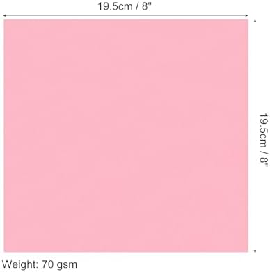 MECCANIXITY 50 Sheets Origami Paper Double Sided 8x8 Inch(20x20cm) Square Sheet for Art Craft Project, Beginners, Gifts Decor, Light Pink - Image 2
