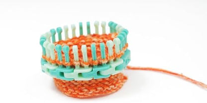 Authentic Knitting Board Flexee Loom Links Bitty, Fine Gauge, for Thin Extra Yarn, 72 Links, 142 pegs - Image 5