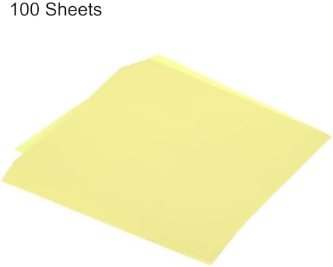 MECCANIXITY 100 Sheet Origami Paper Double Sided Light Yellow 10x10 Inch Square Sheet for Art Craft Project, Beginners, Gifts Decor - Image 3