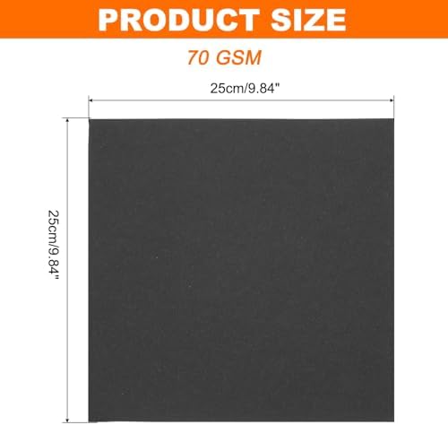 MECCANIXITY 75 Sheet Origami Paper Double Sided 10x10" Black - Image 2