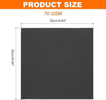 MECCANIXITY 75 Sheet Origami Paper Double Sided 10x10" Black - Image 2