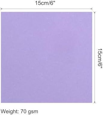 MECCANIXITY 100 Sheets Origami Paper Double Sided Purple 6x6 Inch Square Sheet for Art Craft Project, Beginners, Gifts Decor - Image 2