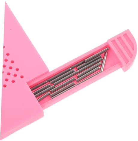 Pink Paper Crafting Quilling Board with Drawer, ABS Stripe Texture - Image 5