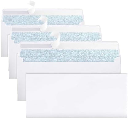 Joyberg 216 Packs #10 Envelopes, Business Envelopes, Envelopes Self Seal, Security Envelopes, Peel and Seal Closure, Size 4-1/8 X 9-1/2 Inches, White, 26LB by Joyberg