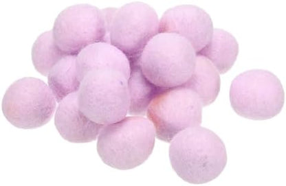 PATIKIL Wool Felt Balls Beads Wool Felting Pom 3cm 30mm White Pink for Home Crafts Handcrafts Project DIY Pack of 20 by PATIKIL
