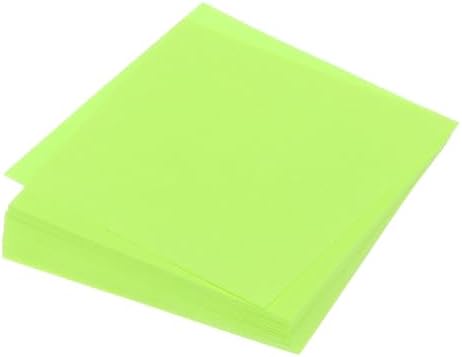 MECCANIXITY 100 Sheet Origami Paper Double Sided Fluorescent Green 5.5x5.5 Inch Square Sheet for Art Craft Project, Beginners, Gifts Decor by MECCANIXITY