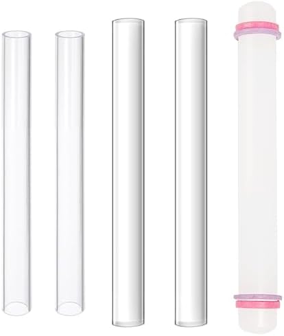 Yayatty 5 PCS Acrylic Clay Roller, Polymer Clay Tools, Plastic Clear Round Tube Roller for DIY Handmade Crafts, Art Supplies by Yayatty