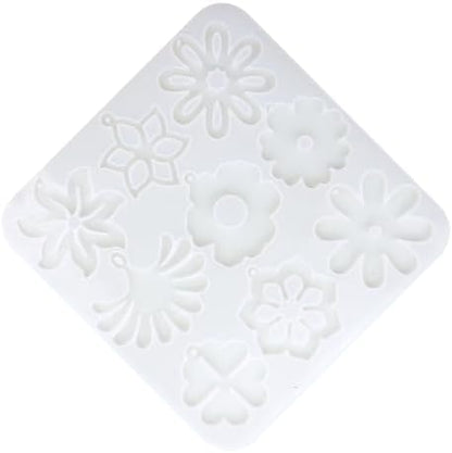 Flower Earring Resin Molds with Holes Resin Jewelry Molds Epoxy Resin Molds for Earrings Pendant Keychain Jewelry Making - Image 6