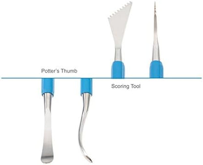 Xiem Tools Scoring and Joint Smoothing Tool (Double-Ended) for Pottery and Ceramics - Image 3