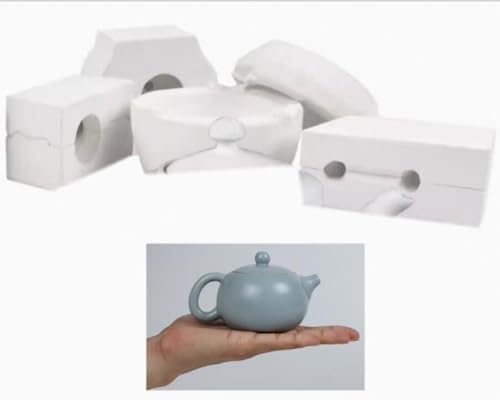 1Set Pottery Tools Ceramic Forming Mold Plaster Molds DIY Handmade Home Decor Supplies -Tea Pot Container, white by Unknown