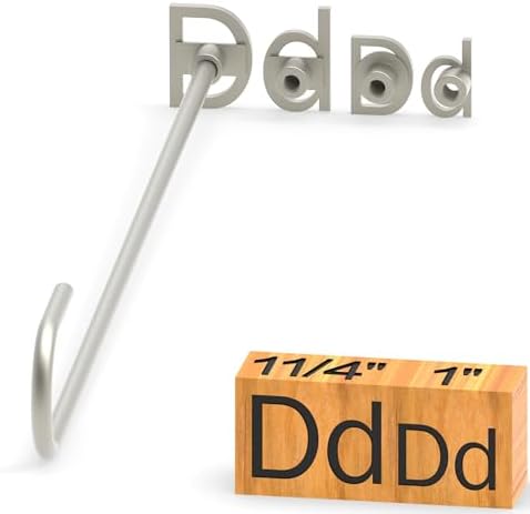 4Pcs Letters Branding Iron for Wood, Leather Branding Stamp (D d) by PKPKAUT