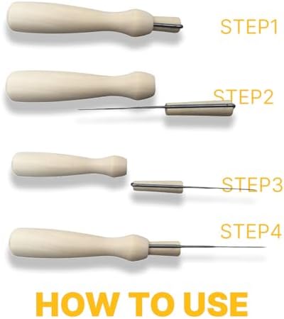 MeowPick Needle Felting Kit with Cat Head Mold, Animals Needle Felting Set, DIY Wool Felt Materials Set with Felting Tool and Instruction for Quick Needle Felting Craft (Cow) - Image 5