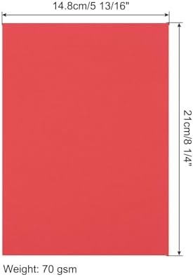 MECCANIXITY 100 Sheet Origami Paper Double Sided Red 8.3 x 5.8 Inch Square Sheet for Art Craft Project, Beginners, Gifts Decor - Image 2