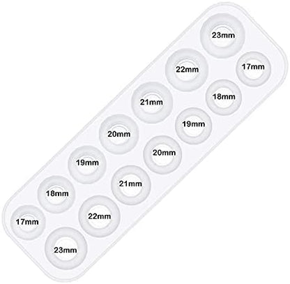 Woohome 15 PCS Resin Silicone Mould for Ring Bracelet Jewelry Casting With Plastic Droppers - DIY Epoxy Craft Making - Image 5