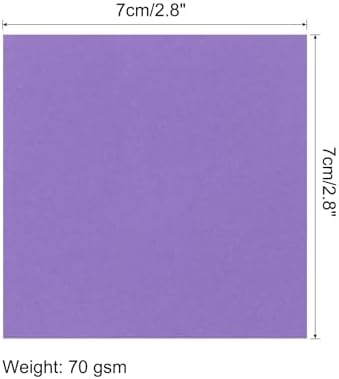 MECCANIXITY 25 Sheet Origami Paper Double Sided Deep Purple 2.5x2.5 Inch Square Sheet for Art Craft Project, Beginners, Gift Decoration - Image 2