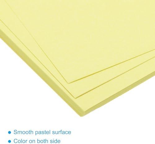 MECCANIXITY 50 Sheet Origami Paper Double Sided Cream Light Yellow 11.7 x 8.3 Inch Square Sheet for Art Craft Project, Beginners, Gifts Decor - Image 4
