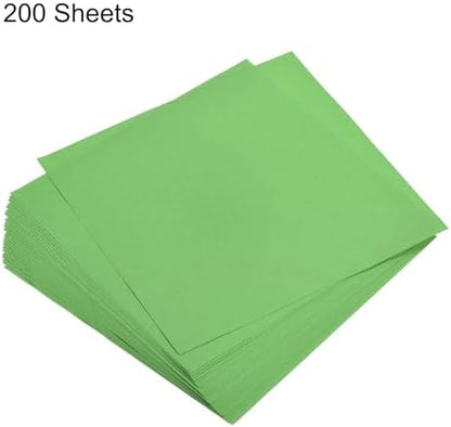 MECCANIXITY 200 Sheets 6x6 Inch(15x15cm) Origami Paper Double Sided Green Square Sheet for Art Craft Project, Beginners, Gifts Decor - Image 3