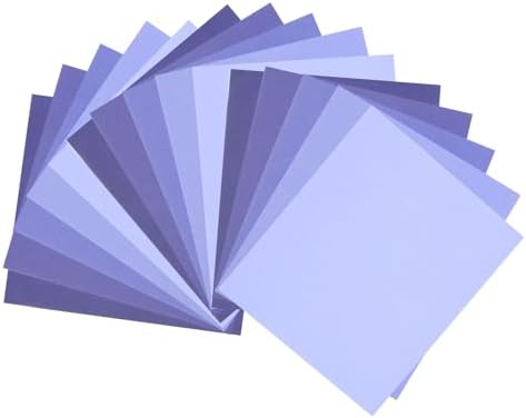 DMiotech 100 Sheets 10x10 Inch Origami Paper Large, 7 Colors Purple Square Origami Paper Easy Fold Double Sided Colored Paper for DIY Arts and Crafts by DMiotech