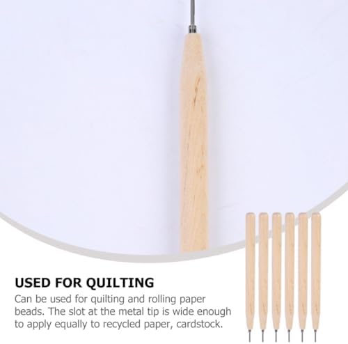 GLSTOY 6pcs Paper Quilling Pen Tools Slotted Rolling Curling Needle Kit for DIY Crafting Scrapbooking Card Making and Origami Art Supplies for Adults and Beginners - Image 6