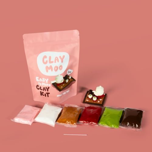 Tea Set Clay Kit – Air Dry Foam Clay Craft for Adults & Teens - Image 4