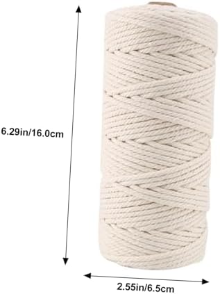 Alipis Macrame Supplies Kit Braided Cord Beads Rings Wood Sticks Complete Macrame Kit for Adults Wall Hanging Projects - Image 2